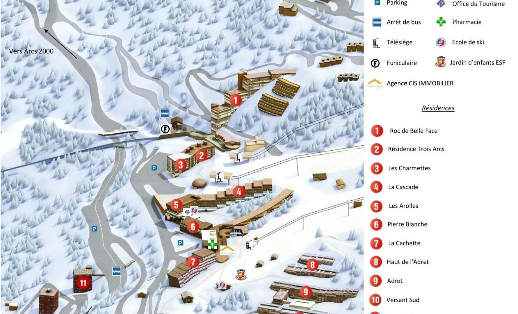 Residence Cascade - Grand Studio 4 Personnes A Arc 1600 Ski Aux Pieds Et Proche Des Commerces Mae-2100 Les Arcs  0*, Les Arcs (Savoie) Fransa